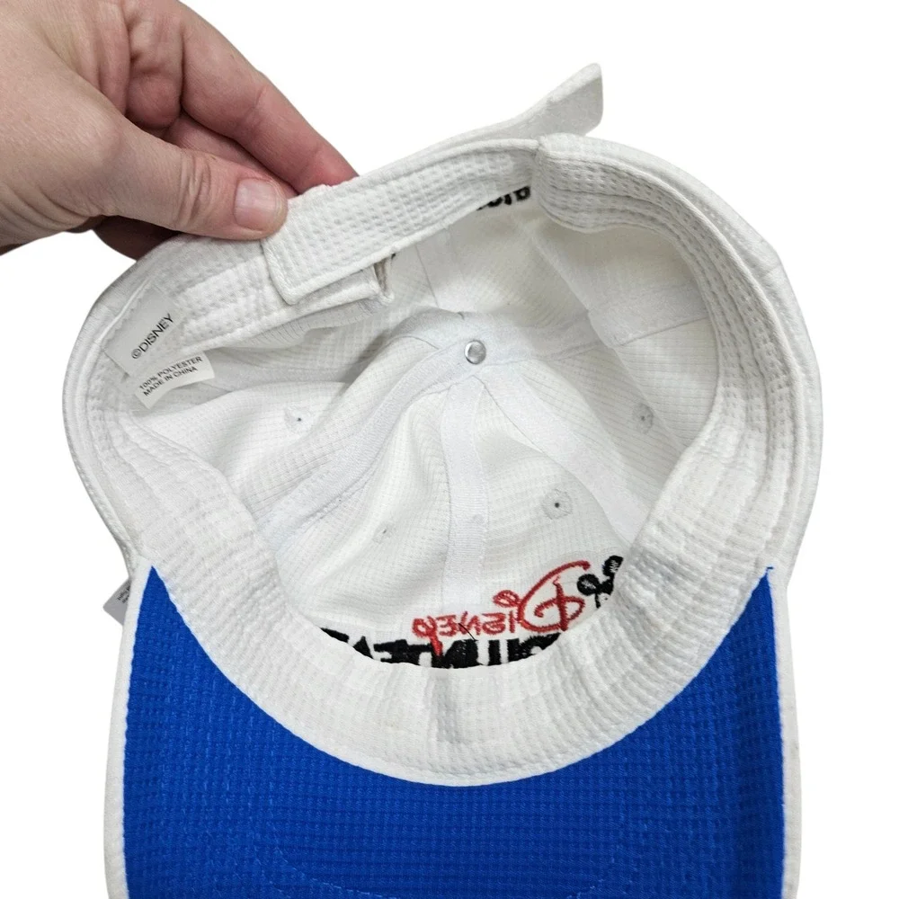 Disney VoluntEARS NWT White Baseball Cap‎ Competition Mesh Hat ABC ESPN